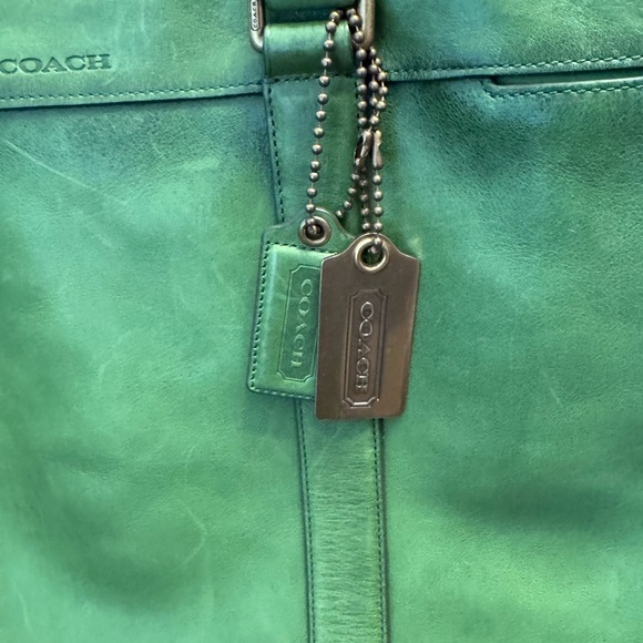 Coach Bleecker Legacy Weekend Tote 70487 Lime Green - Picture 3 of 11